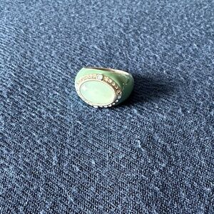 Lia Sophia Mint Green Statement Ring